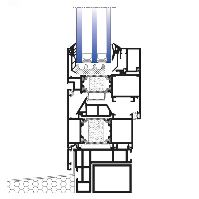 Alumil_S67_poprecni_presek